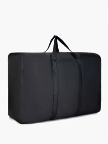Quilt Clothes Storage Bag Travel Duffel Bag Large Capacity Moving Paking Bag - Black - View 3