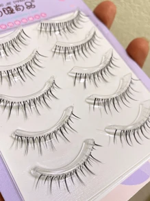 Manga Lashes，5对自然超长假睫毛