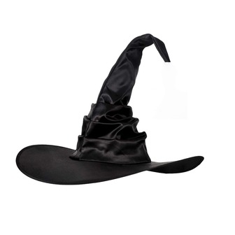 1入組素色牛津布女巫帽帶折疊細節適合萬聖節