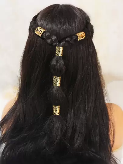 5 件大号向日葵发圈，编织设计发饰，可调节头带，适合女士和女孩的辫子，情人节、妈妈、母亲、母亲节、礼物