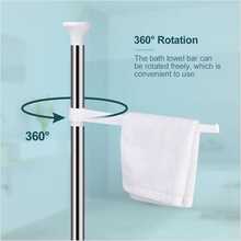 4 Tier Plastic Shower Corner Pole Caddy Bathroom Wall Shelf Storage Rack Holder - 白色 - 查看 9