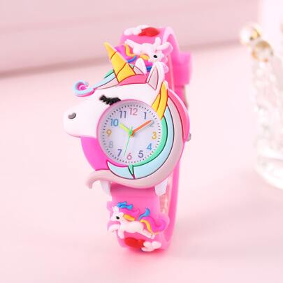 Children's Unicorn Silicone Cartoon Watch For Students