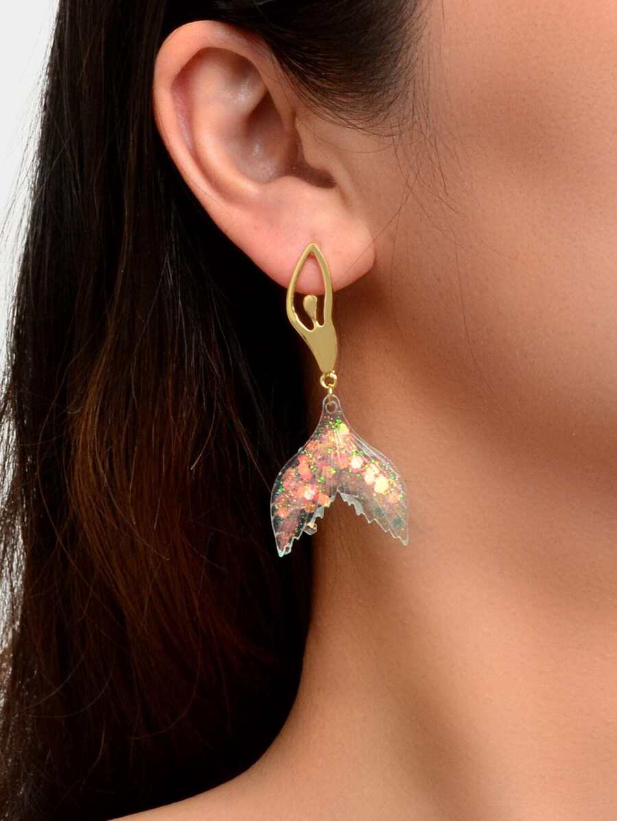 Hoa tai thả nàng tiên cá - Vàng - Xem 1