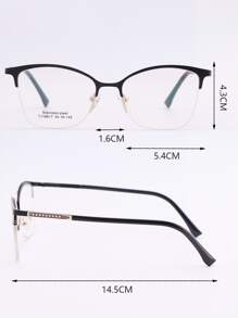 1 件女士猫眼半框电脑眼镜