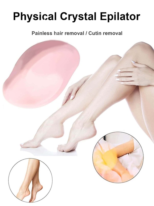 2 In 1 Dualuse Crystal Hair Eraser And Foot File, 1pc Reusable Crystal