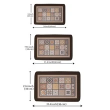 1pc Vintage Simple Anti-slip Door Mat, Easy-to-clean Floor Mat For Living Room/bedroom Entrance