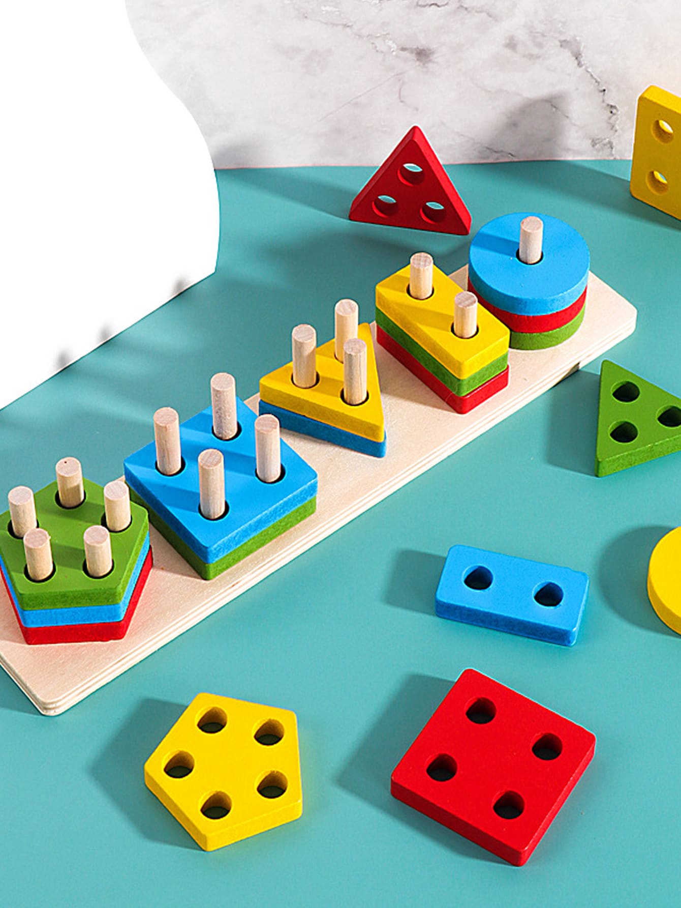 圣诞装饰木制分类和堆叠玩具、颜色识别堆叠器形状分类器、适合幼儿和学龄前儿童的学习拼图礼物、益智玩具学校用品、玩具、圣诞节、游戏、堆叠玩具、儿童游戏幼儿、叠叠乐、玩具、儿童玩具、木制玩具