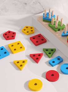 圣诞装饰木制分类和堆叠玩具、颜色识别堆叠器形状分类器、适合幼儿和学龄前儿童的学习拼图礼物、益智玩具学校用品、玩具、圣诞节、游戏、堆叠玩具、儿童游戏幼儿、叠叠乐、玩具、儿童玩具、木制玩具