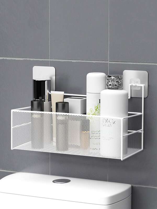 Simple White Wall Mounted Grid Rack | SHEIN USA