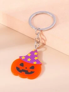1pc Women's Pumpkin-Shaped Alloy Keychain, Suitable For Halloween Christmas Gift Ideas Bag Accessories Lanyards With Id Holder Car Accessories Bag Charms