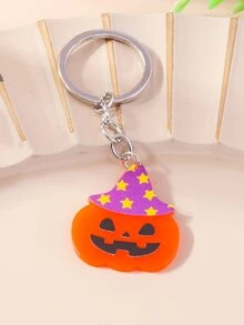1pc Women's Pumpkin-Shaped Alloy Keychain, Suitable For Halloween Christmas Gift Ideas Bag Accessories Lanyards With Id Holder Car Accessories Bag Charms
