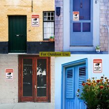 1pc 24 Hour Video Monitor Warning Stickers Camera Stickers Signs