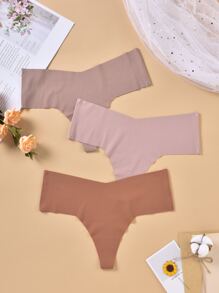 3件素色無痕內褲套裝