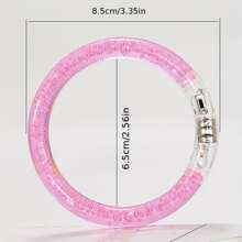 隨機色LED閃爍泡泡手環亞克力輝光腕帶作為夜晚市場玩具,音樂會道具 - 彩色 - 查看 7