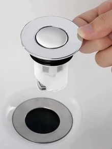 1入組按類型防蟲防異味排水篩檢程式帶彈跳芯 - 銀色 - 查看 3