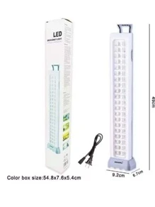 Lampara De Emergencia Portátil 60 Led Recargable Luz Blanco - Blanco - Ver 2