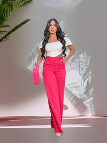 Women Pants - Màu Hồng Tươi - Xem 3