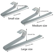 5入組Z形防滑加厚衣架使用 - 黑色 - 查看 9