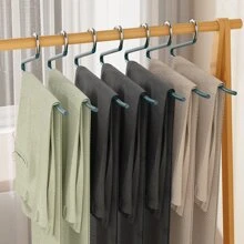 5入組Z形防滑加厚衣架使用 - 黑色 - 查看 5