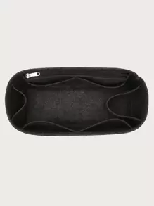 Purse Organizer Insert Felt Bag Organizer With Zipper Handbag Tote Shaper For Saint PM Tote Bag Gift Bag Present Organiser School Supplies Teacher Gifts Back To School Teacher Accessories