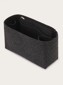 Purse Organizer Insert Felt Bag Organizer With Zipper Handbag Tote Shaper For Saint PM Tote Bag Gift Bag Present Organiser School Supplies Teacher Gifts Back To School Teacher Accessories