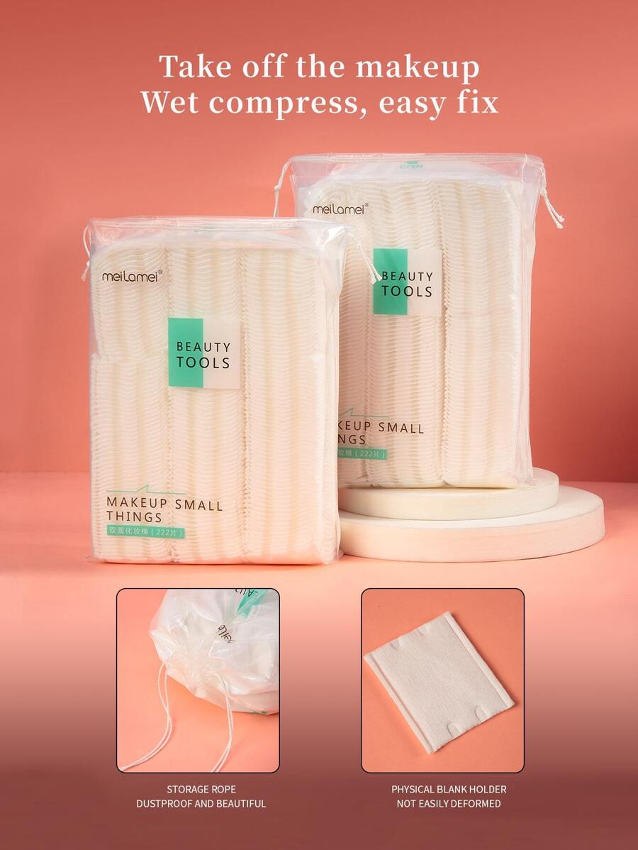 MEI LA MEI 222 片美容贴片、卸妆棉、2 包洁面贴、护肤品、客厅家居卧室浴室家居装饰、旅行用品、婚礼、派对、生日、送给男士妈妈爸爸朋友的礼物、新年、配饰、趣味礼品配饰