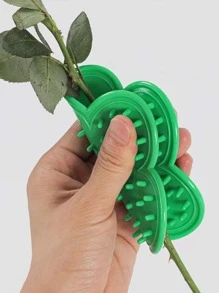 1pc Rose Thorn Stripper, Stem Removal Tool For Florist, Rose Thorn Remover Clipper - Green - View 3