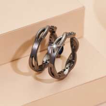 1 Bộ Nhẫn Nữ Thiết Kế Xoắn Màu Xanh Hoàng Gia Thanh Lịch Sang Trọng - Màu xanh lam - Xem 6