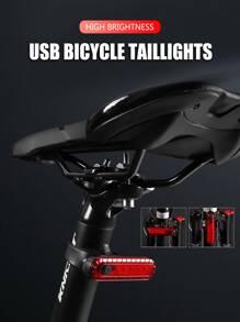 紅色自行車尾燈 - 紅色 - 查看 1