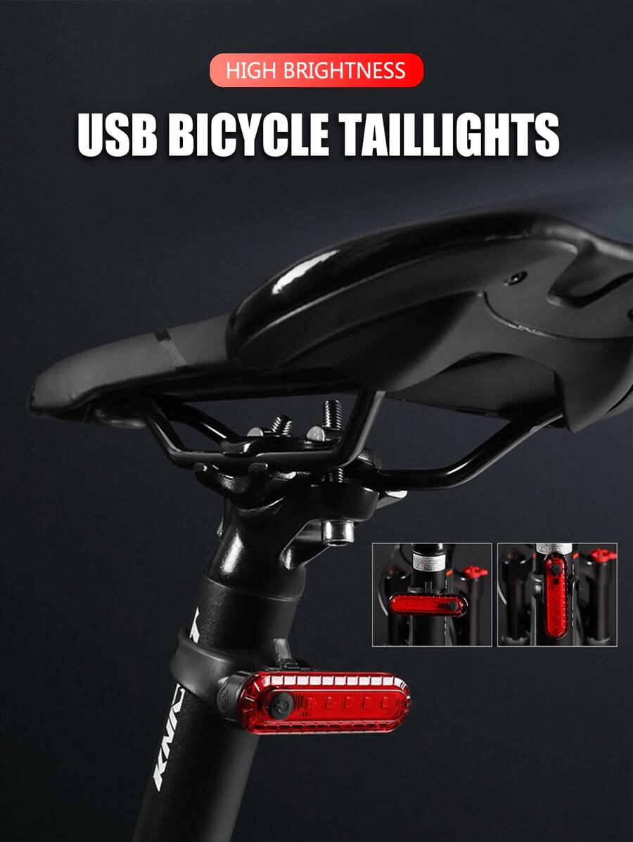 紅色自行車尾燈 - 紅色 - 查看 1