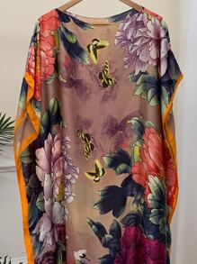 1pc Women's Printed Bikini Beach Cover-Up Shawl