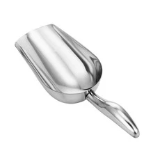 寵物食品勺，多功能不銹鋼冰鏟，豆類，食品鏟 - 銀色 - 查看 2