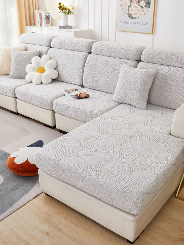 1 pieza Funda de cojín de sofá unicolor para todas las temporadas