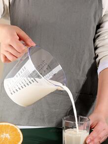 1入組廚房工具塑料透明量杯帶標記 - 無色 - 查看 1