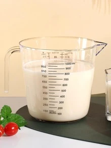 1入組廚房工具塑料透明量杯帶標記 - 無色 - 查看 6