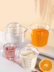 1入組廚房工具塑料透明量杯帶標記 - 無色 - 查看 5