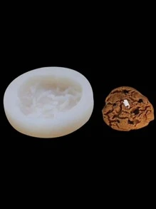 1個逼真的面包慕斯奶油巧克力餅乾香薰蠟燭矽膠模具 - 白色 - 查看 5