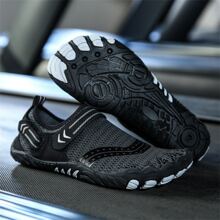 Men's Anti-slip Thick Soft Bottom Beach Shoes For Rafting, Swimming, Snorkeling, And Diving - Quick-drying Couple Shoes - Black - View 1