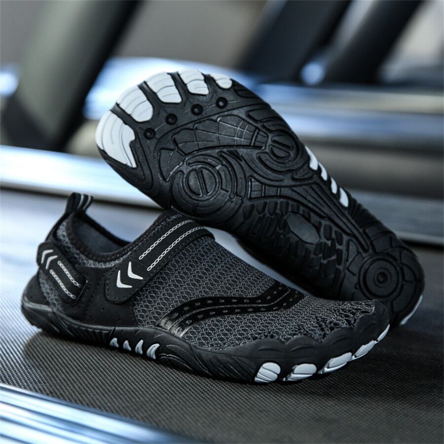 Men's Anti-slip Thick Soft Bottom Beach Shoes For Rafting, Swimming, Snorkeling, And Diving - Quick-drying Couple Shoes - Black - View 1