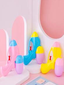 1入組隨機顏色噴水浴玩具，迷你水槍玩具，形狀像卡通馬卡龍，適用於兒童泳池派對