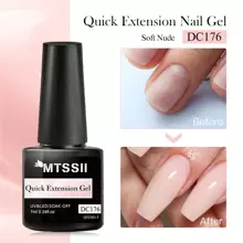 7ml Soft Nude Quick Extension Gel Nail Polish Construct Hard Gel Semi Permanent Acrylic Extension Nail Art Varnish - Beige - View 3