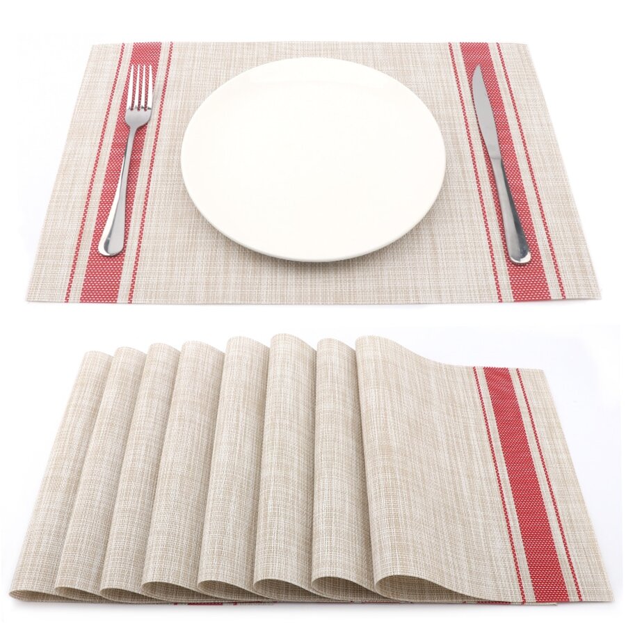 This is a set of 8 individual placemats, perfect for those who want to