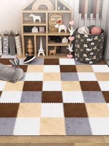 6入組/套門墊,現代雙色室內室外地毯