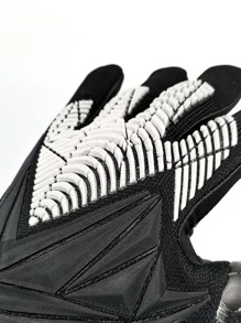 ATLANDER 1 par de Guantes de Portero de Fútbol de Látex para Adultos, Niños, Adolescentes, Engrosados, Cómodos, Transpirables, Duraderos, Antideslizantes, de Protección Profesional para Partidos y Entrenamientos de Fútbol al Aire Libre para Hombres, Mujeres, Niños y Niñas - Negro - Ver 5