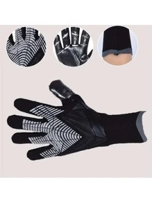 ATLANDER 1 par de Guantes de Portero de Fútbol de Látex para Adultos, Niños, Adolescentes, Engrosados, Cómodos, Transpirables, Duraderos, Antideslizantes, de Protección Profesional para Partidos y Entrenamientos de Fútbol al Aire Libre para Hombres, Mujeres, Niños y Niñas - Negro - Ver 10