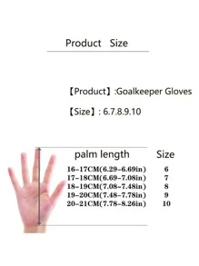 ATLANDER 1 par de Guantes de Portero de Fútbol de Látex para Adultos, Niños, Adolescentes, Engrosados, Cómodos, Transpirables, Duraderos, Antideslizantes, de Protección Profesional para Partidos y Entrenamientos de Fútbol al Aire Libre para Hombres, Mujeres, Niños y Niñas - Negro - Ver 12