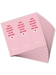 90 Pcs Thank You For Your Purchase Stickers Small Shop Gift Package Decor Sealing Personalized Labels - Pink - View 3