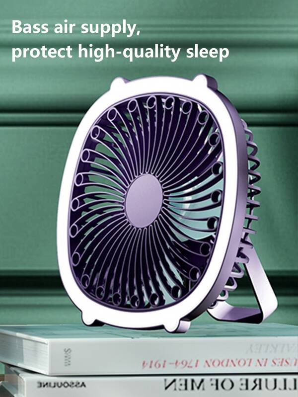 Desk Lamp Fan Quiet Office Wallmounted Hanging Fan USB Charging Table