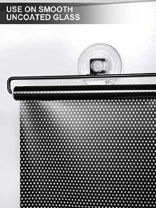 1入組通用捲簾，臥室窗戶遮陽簾 - 黑色 - 查看 3