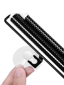 1入組通用捲簾，臥室窗戶遮陽簾 - 黑色 - 查看 4